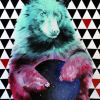 Wielka niedźwiedzica, 100×70 cm, akryl na płótnie, 2017 r. NIEDOSTĘPNY